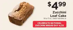ShopRite Zucchini Loaf Cake offer