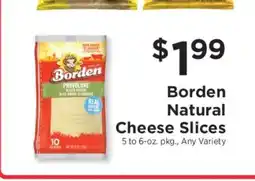 ShopRite Borden Natural Cheese Slices offer