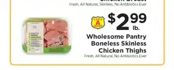 ShopRite Wholesome Pantry Boneless Skinless Chicken Thighs offer