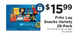 ShopRite Frito Lay Snacks Variety 28-Pack offer
