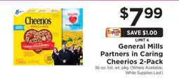 ShopRite General Mills Partners in Caring Cheerios 2-Pack offer