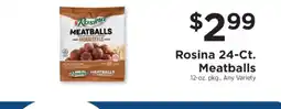 ShopRite Rosina 24-Ct. Meatballs offer