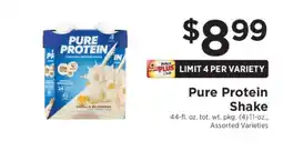 ShopRite Pure Protein Shake offer