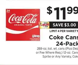 ShopRite Coke Cans 24-Pack offer