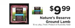 ShopRite Nature’s Reserve Ground Lamb offer