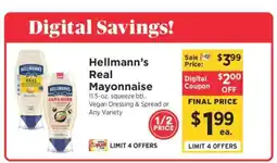 ShopRite Hellmann's Real Mayonnaise offer