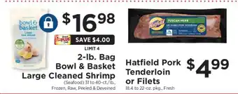 ShopRite Bowl & Basket Large Cleaned Shrimp offer