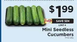 ShopRite Mini Seedless Cucumbers offer