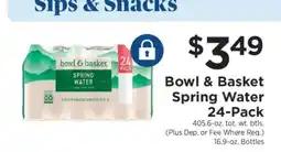ShopRite Bowl & Basket Spring Water 24-Pack offer