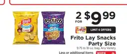 ShopRite Frito Lay Snacks Party Size offer