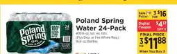 ShopRite Poland Spring Water 24-Pack offer