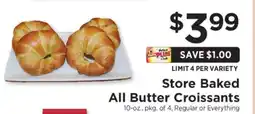 ShopRite Store Baked All Butter Croissants offer
