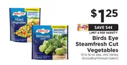 ShopRite Birds Eye Steamfresh Cut Vegetables offer