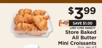 Store Baked All Butter Mini Croissants