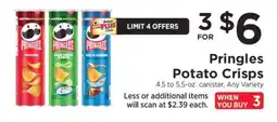 ShopRite Pringles Potato Crisps offer
