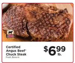 ShopRite Certified Angus Beef Chuck Steak offer