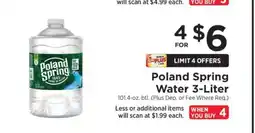 ShopRite Poland Spring Water 3-Liter offer