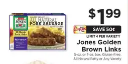 ShopRite Jones Golden Brown Links offer