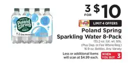 ShopRite Poland Spring Sparkling Water 8-Pack offer