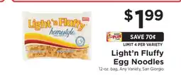 ShopRite Light 'n Fluffy Egg Noodles offer