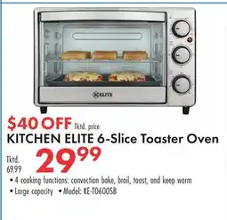 Boscov's KITCHEN ELITE 6-Slice Toaster Oven offer