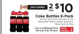ShopRite Coke Bottles 6-Pack offer