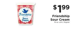 ShopRite Friendship Sour Cream offer