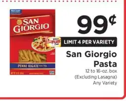 ShopRite San Giorgio Pasta offer