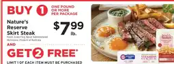 ShopRite Nature's Reserve Skirt Steak offer