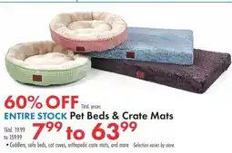 Boscov's ENTIRE STOCK Pet Beds & Crate Mats offer