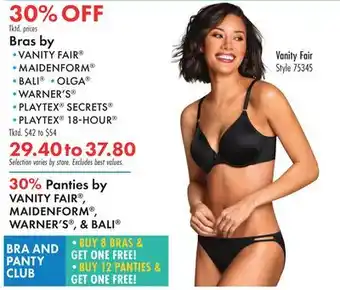 Boscov's Bras by offer