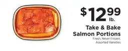 ShopRite Take & Bake Salmon Portions offer