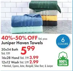 Boscov's Juniper Haven Towels offer