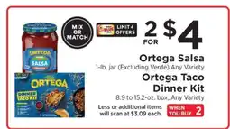 ShopRite Ortega Salsa / Ortega Taco Dinner Kit offer