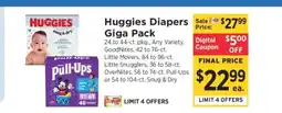 ShopRite Huggies Diapers Giga Pack offer