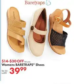 Boscov's Womens BARETRAPS Shoes offer