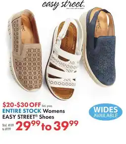 Boscov's ENTIRE STOCK Womens EASY STREET Shoes offer