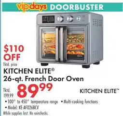 Boscov's KITCHEN ELITE 26-qt. French Door Oven offer