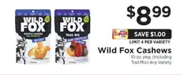 ShopRite Wild Fox Cashews offer