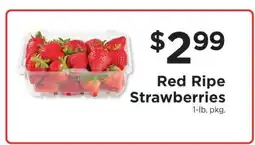 ShopRite Red Ripe Strawberries offer