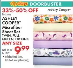 Boscov's ASHLEY COOPER Microfiber Sheet Set offer
