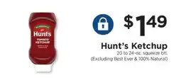ShopRite Hunt's Ketchup offer