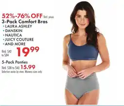 Boscov's 3-Pack Comfort Bras offer