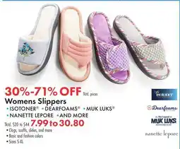 Boscov's Womens Slippers offer