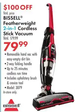 Boscov's BISSELL Featherweight 2-in-1 Cordless Stick Vacuum offer