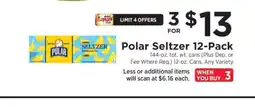 ShopRite Polar Seltzer 12-Pack offer