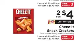 ShopRite Cheez-It Snack Crackers offer