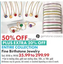 Boscov's ENTIRE COLLECTION Fine Birthstone Jewelry offer