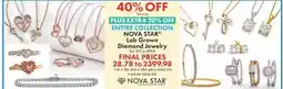 Boscov's ENTIRE COLLECTION NOVA STAR Lab Grown Diamond Jewelry offer