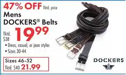 Boscov's Mens DOCKERS Belts offer